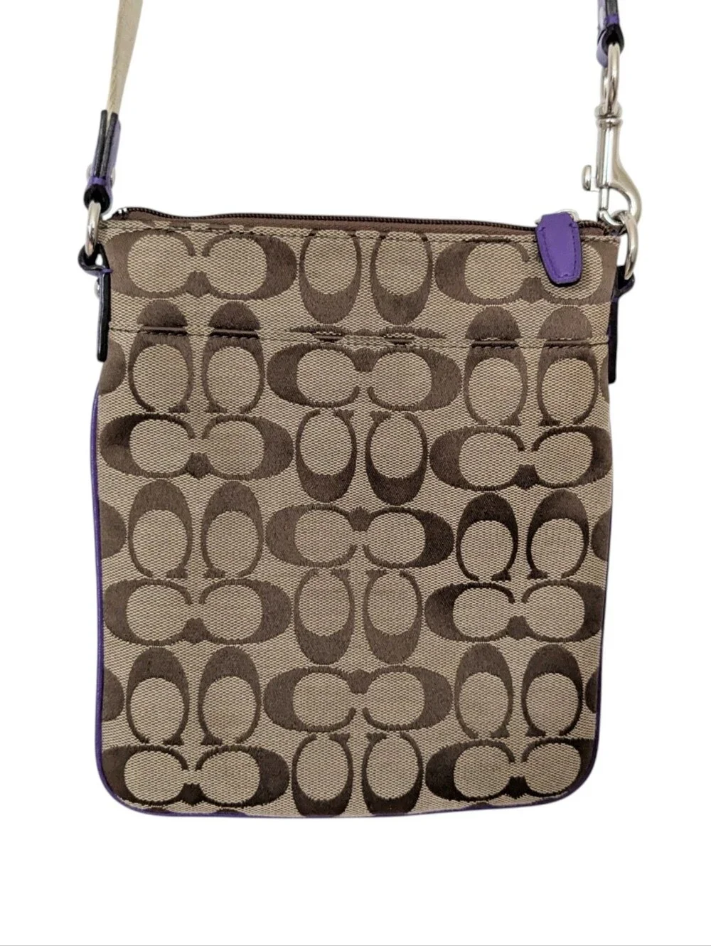 Coach Signature Logo Canvas Crossbody
